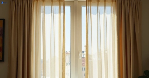 Dull dusty drapes in asquith-nsw before professional cleaning